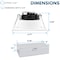 Luxrite 3 Inch Square LED Recessed Downlight 5CCT 2700K-5000K 10W 800LM Dimmable Wet Rated IC Rated LR22638-1PK - alternate 7